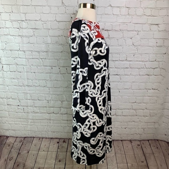DVF Diane Von Furstenberg Ruri Chain Print Dress 2 - Picture 2 of 7